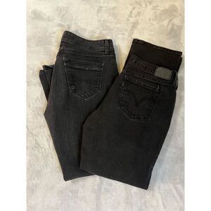 LOT bundle Women’s Black Jeans 14R 14P Straight Leg